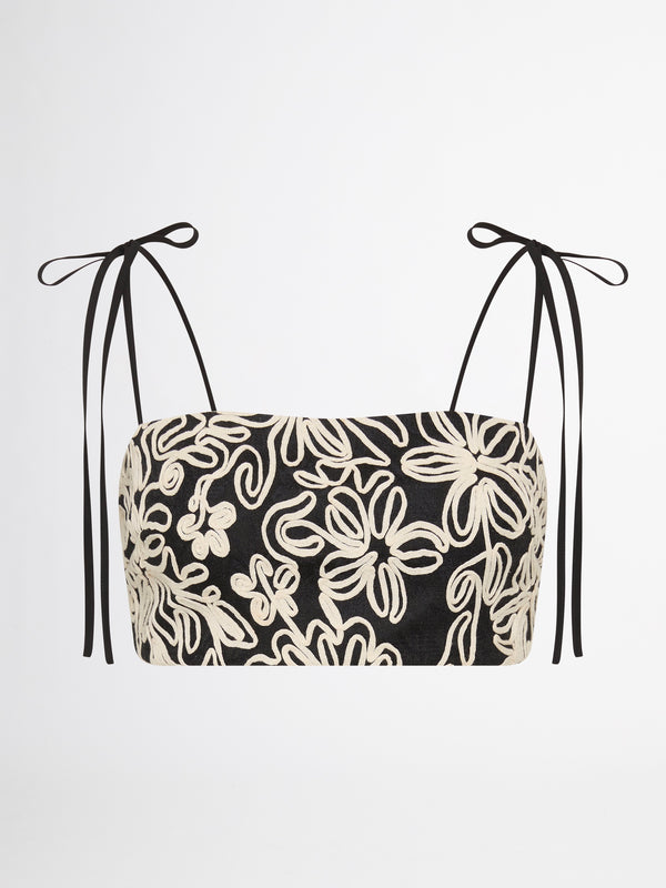 SHEIKE Luisa Crop Top Floral 1007092 Ghost Image