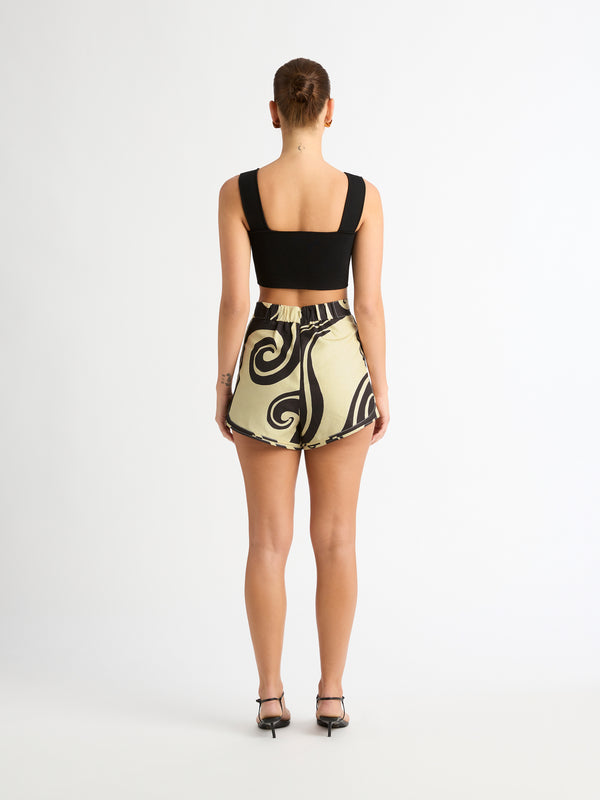 SHEIKE Oceanic Swirl Short Print 100712 Back Image