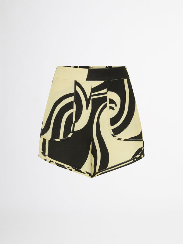 SHEIKE Oceanic Swirl Short Print 1007122 Ghost Image