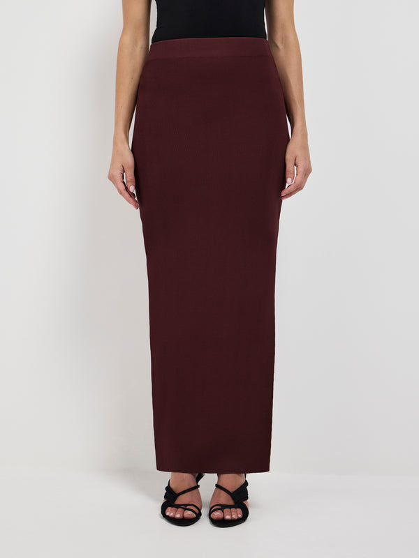 Size8 SHEIKE Maci Knit Skirt Brown 1007381 Detail Image