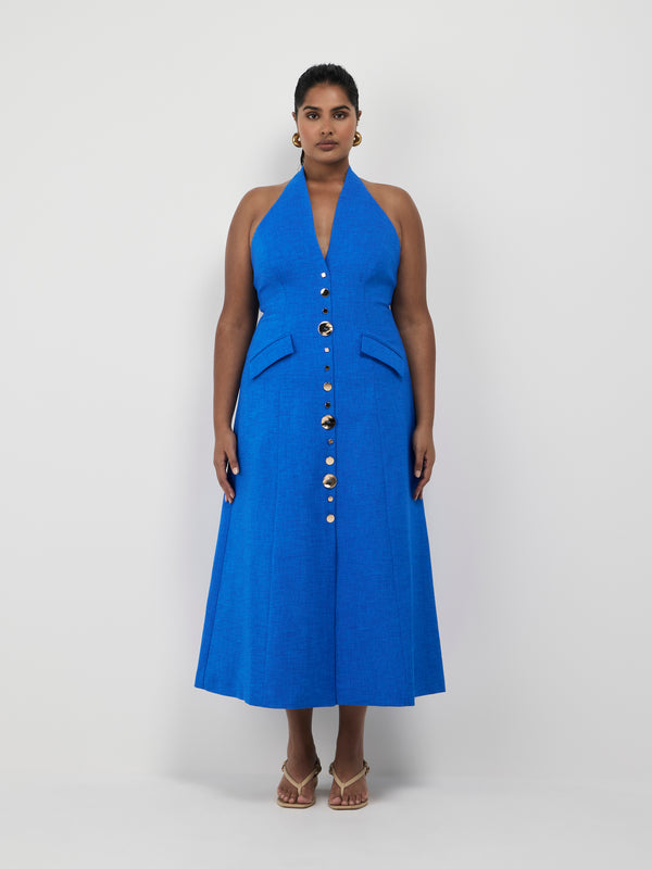 Size16 SHEIKE Shai Maxi Dress Blue 1008456 Front Image