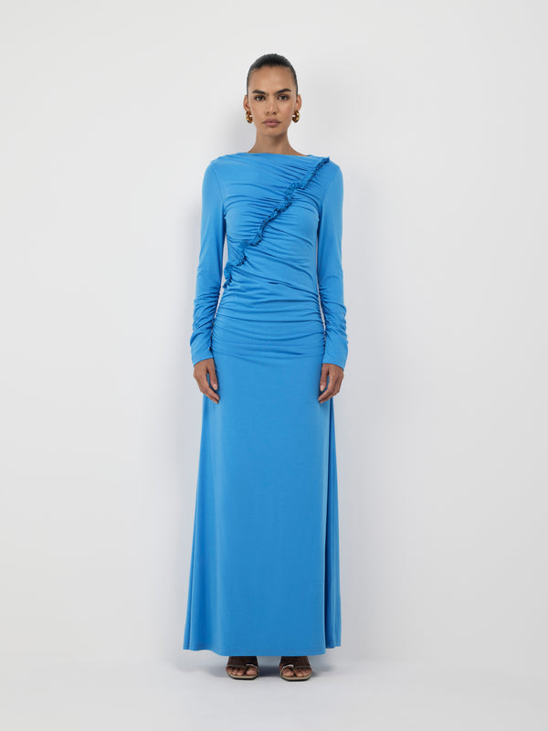 Size8 SHEIKE Clemence Maxi Dress Blue 1007485 Front Image