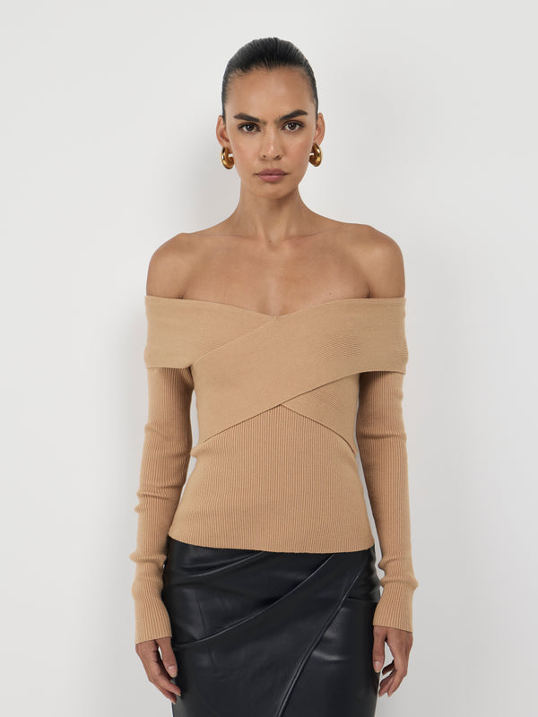 Size8 SHEIKE Valentina Knit Top Neutral 1007495 Detail Image
