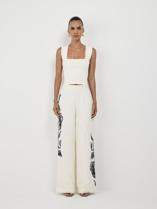 SHEIKE Milos Pant Ivory 1007502 Front Image