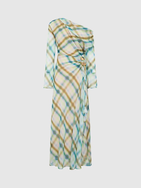 SHEIKE Ada Maxi Dress Check 1007651 Ghost Image