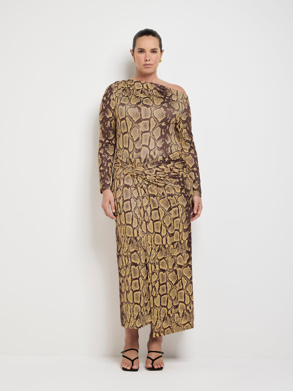 Size16 SHEIKE Daphne Midi Dress Animal 1007652 Front Image