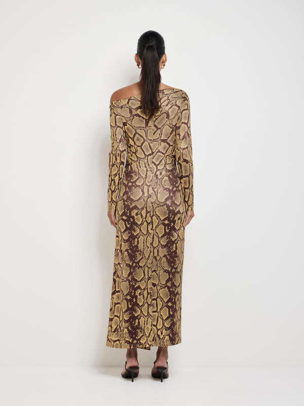 SHEIKE Daphne Midi Dress Animal 1007652 Back Image