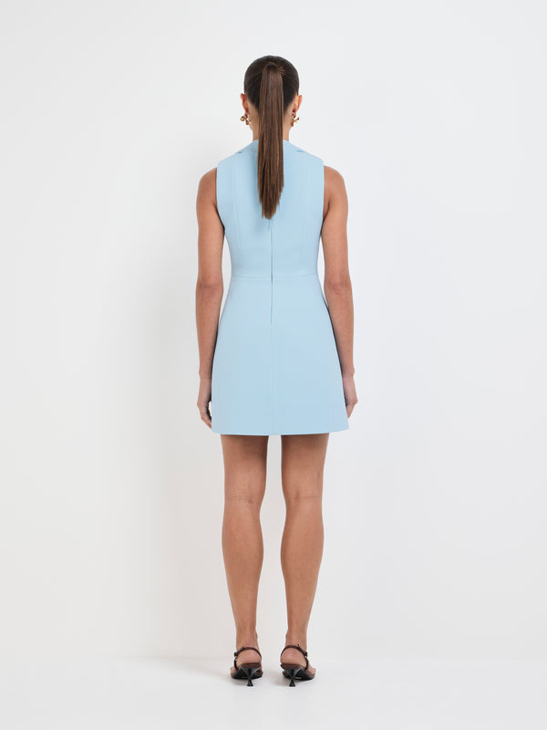 SHEIKE Darla Mini Dress Soft Blue 1007660 Back Image