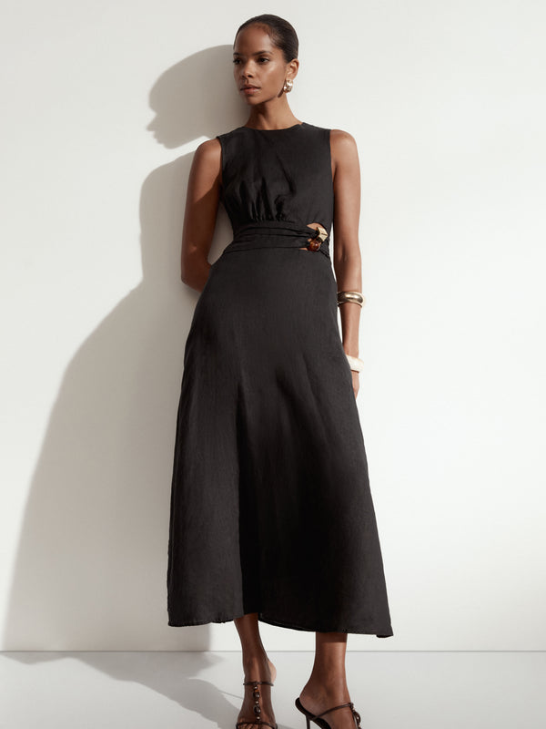 SHEIKE Luna Midi Dress Black 1008070 Campaign Image