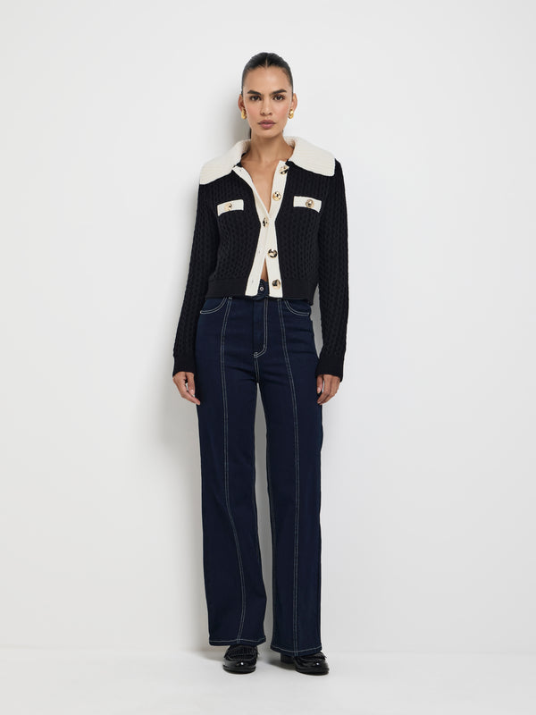 SHEIKE Marla Cardigan Black 1007704 Front Image Styled