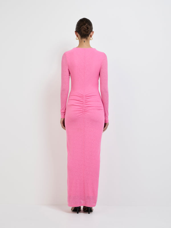 SHEIKE Sophia Midi Dress Pink 1007791 Back Image