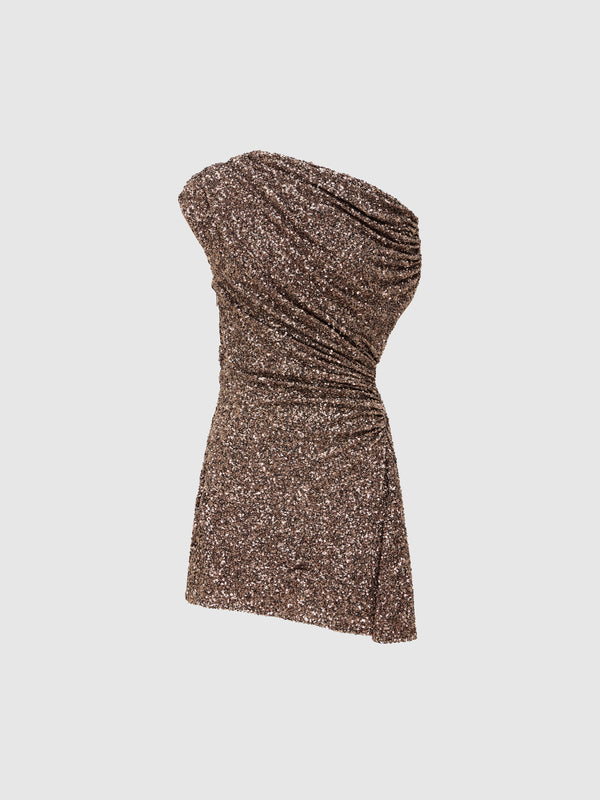 SHEIKE Glimmer Mini Dress Bronze 1007811 Ghost Image