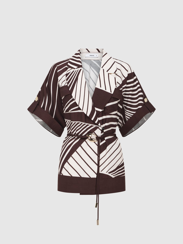 SHEIKE Montmartre Stripe Shirt Print 1007817 Ghost Image