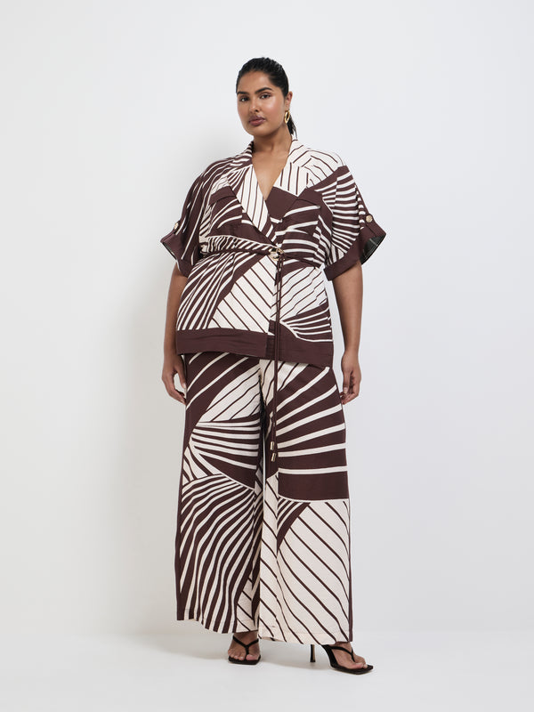 Size16 SHEIKE Montmartre Stripe Pant Print 1007814 Front Image