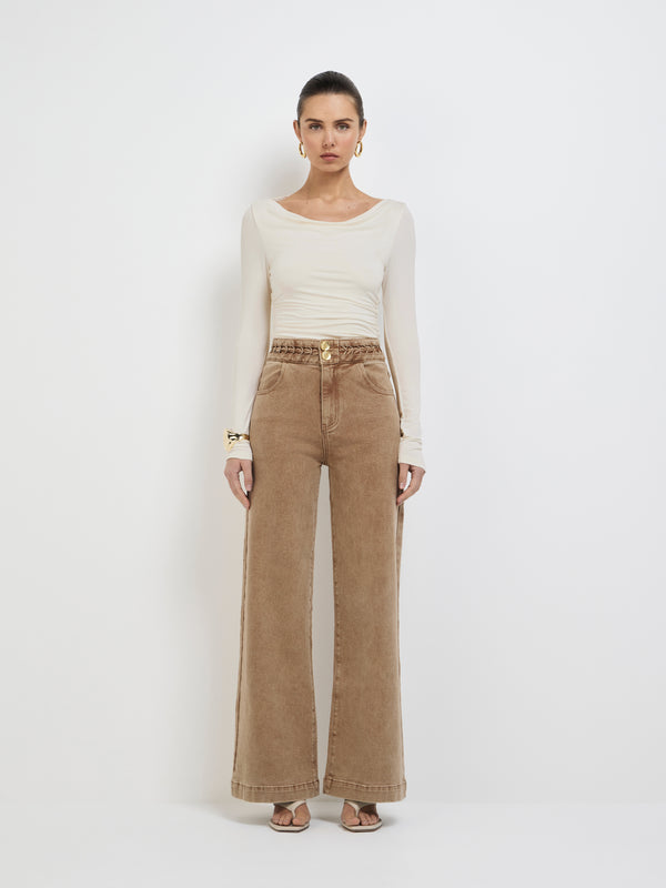 SHEIKE Lucie Jean Sand 1007841 Front Image