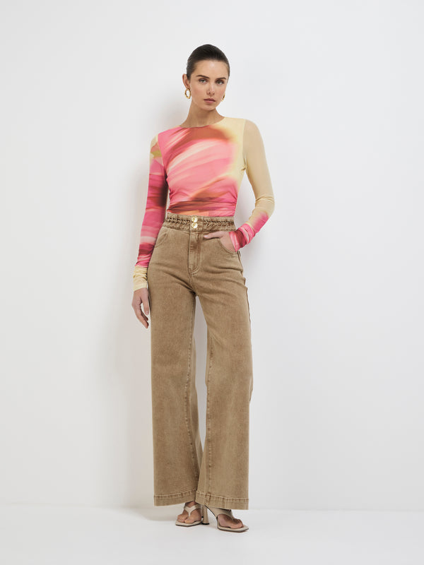 SHEIKE Sabrina Top Floral 1007845 Front Styled Image