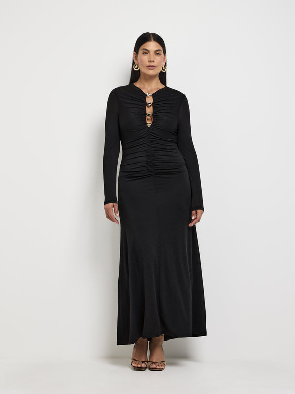 Size12 SHEIKE Harley Dress Black 1007878 Front Image