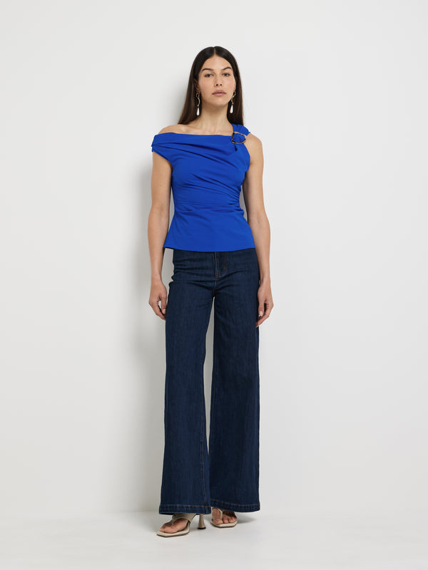 SHEIKE Eliana Top Blue 1007898 Front Image Styled