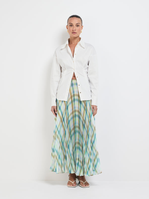 SHEIKE Ada Maxi Skirt Check 1007667 Front Image Styled