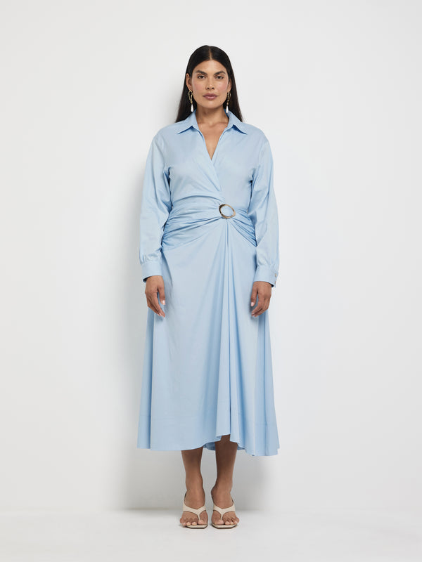 Size12 SHEIKE Montana Maxi Dress Blue 1007918 Front Image