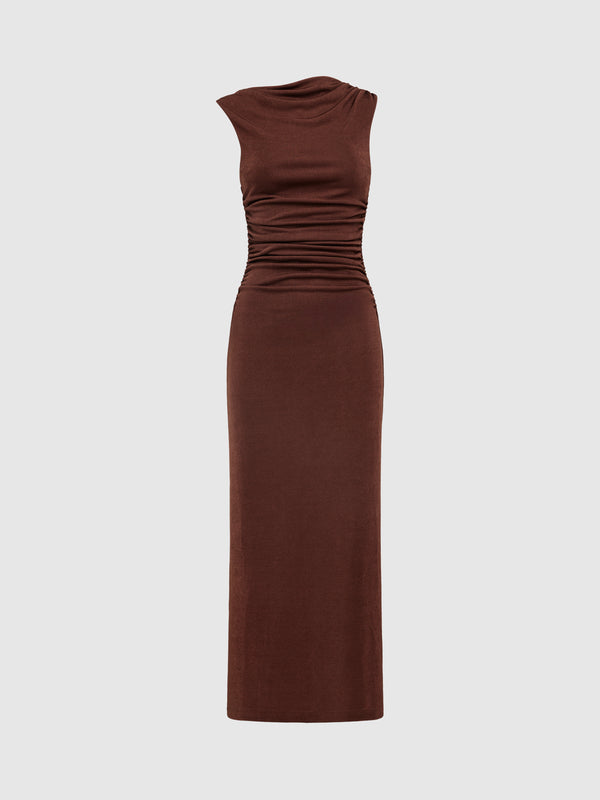 SHEIKE Malibu Maxi Dress Chocolate 1007920 Ghost Image