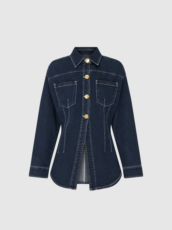 SHEIKE Broadway Denim Short Indigo 1007943 Ghost Image