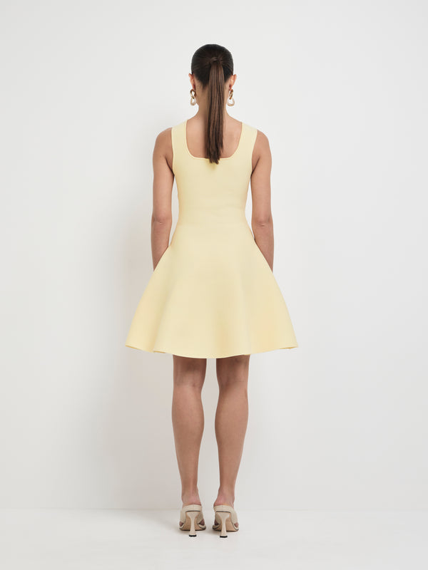 SHEIKE Caroline Mini Dress Limonchello 1007968 Back Image