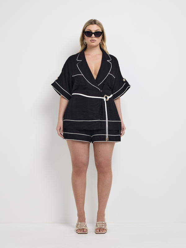 Size16 SHEIKE Alexia Short Black 1007992 Front Image