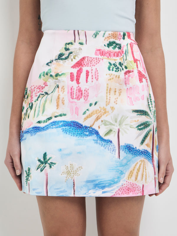 SHEIKE Riviera Mini Skirt Print 1008000 Detail Image