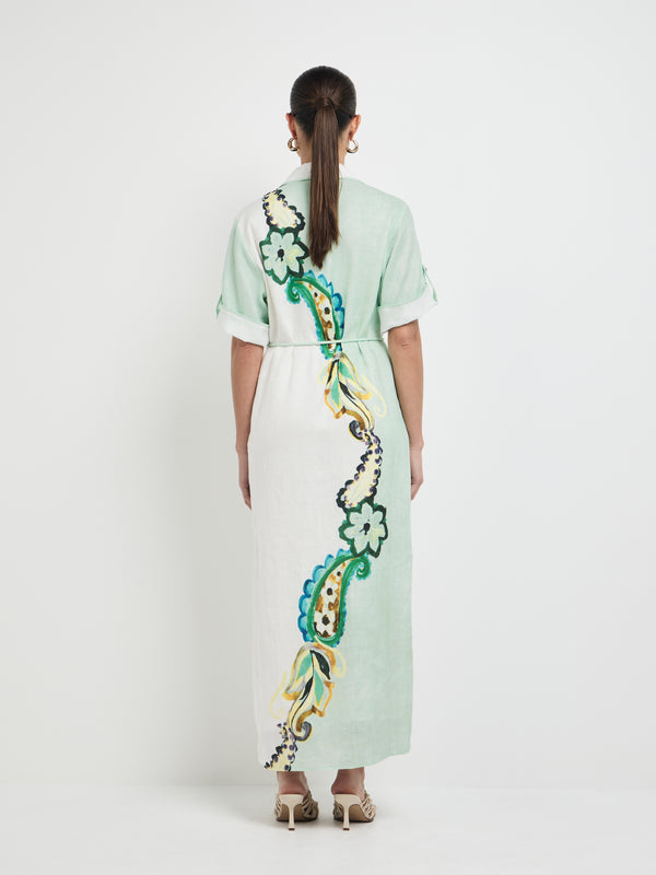 SHEIKE Dreamer Midi Dress Paisley 1008009 Back Image