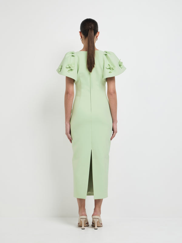 SHEIKE Michelle Midi Dress Avocado 1008013 Back Image