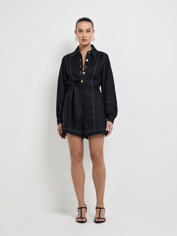 Size8 SHEIKE Anna Playsuit Black 1008018 Front Image