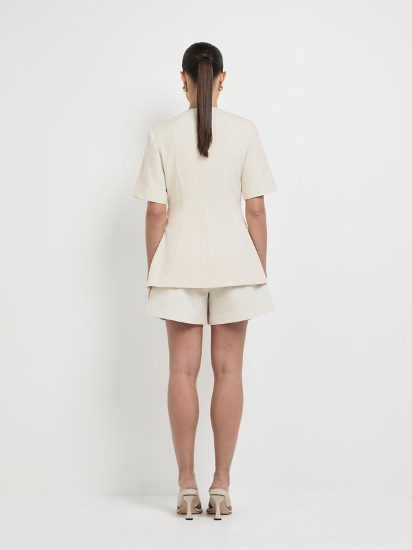 SHEIKE Carmen Shacket Ecru 1008021 Back Image