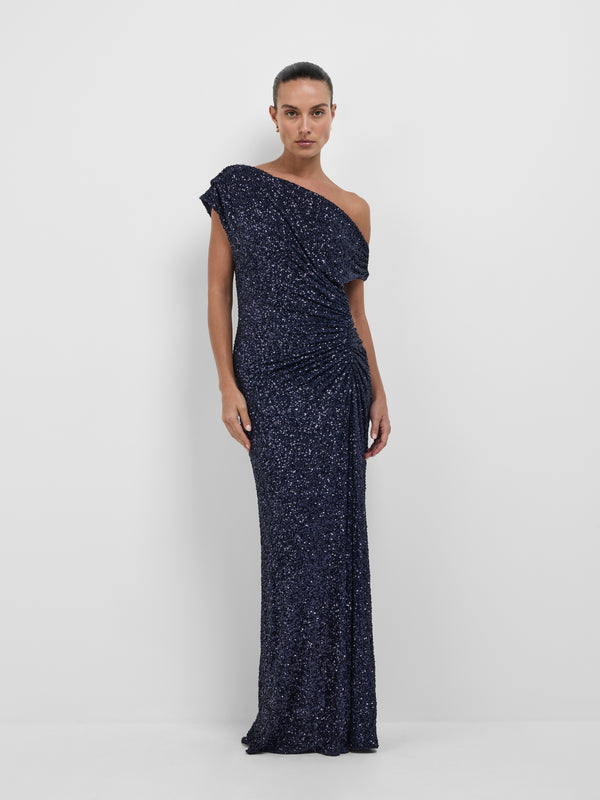 Size8 SHEIKE Martina Maxi Dress Navy 1008026 Front Image