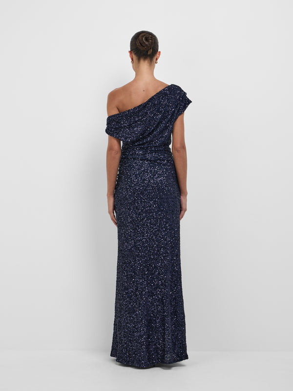 SHEIKE Martina Maxi Dress Navy 1008026 Back Image