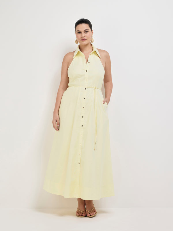 Size12 SHEIKE Provence Maxi Dress Limoncello 1008028 Front Image