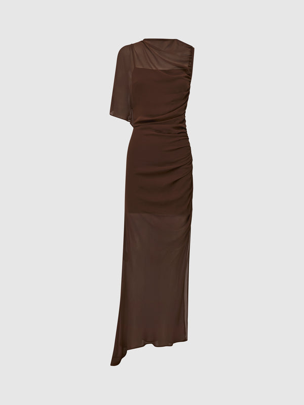 SHEIKE Davies Maxi Dress Chocolate 1008062 Ghost Image