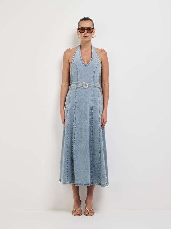 Size8 SHEIKE Emma Denim Dress Blue 1008066 Front Image