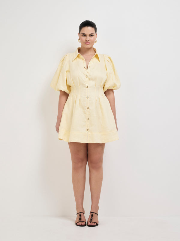 Size12 SHEIKE Elisa Mini Dress Limoncello 1008067 Front Image