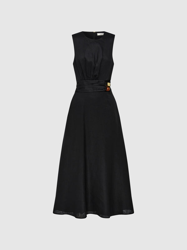 SHEIKE Luna Midi Dress Black 1008070 Ghost Image