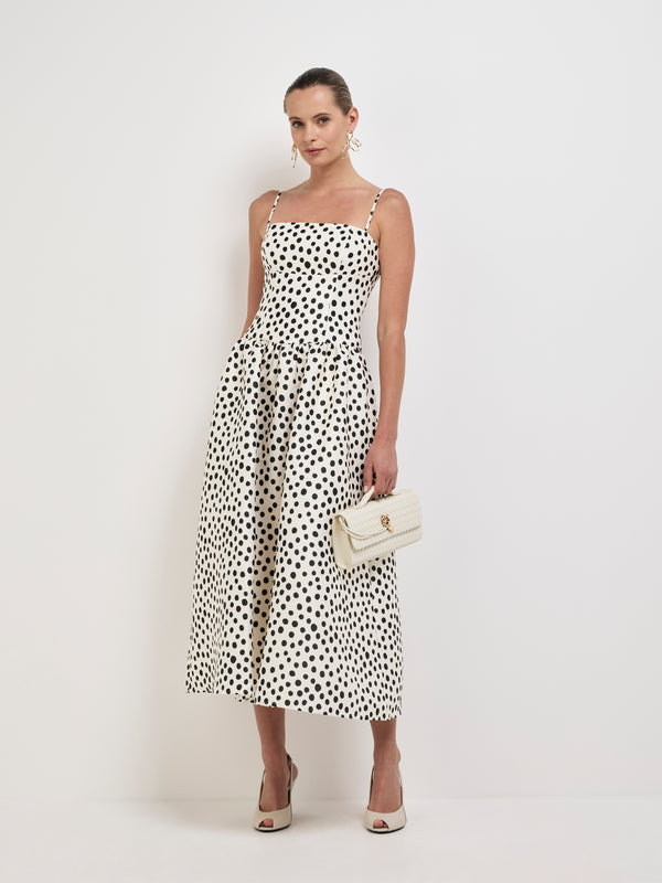 SHEIKE Maya Midi Dress Spot 1008073 Front Image Styled