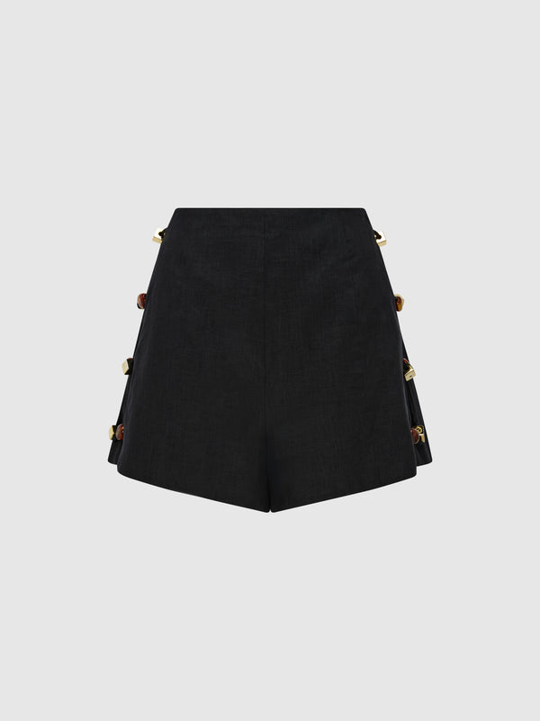 SHEIKE Alexa Short Black 1008079 Ghost Image