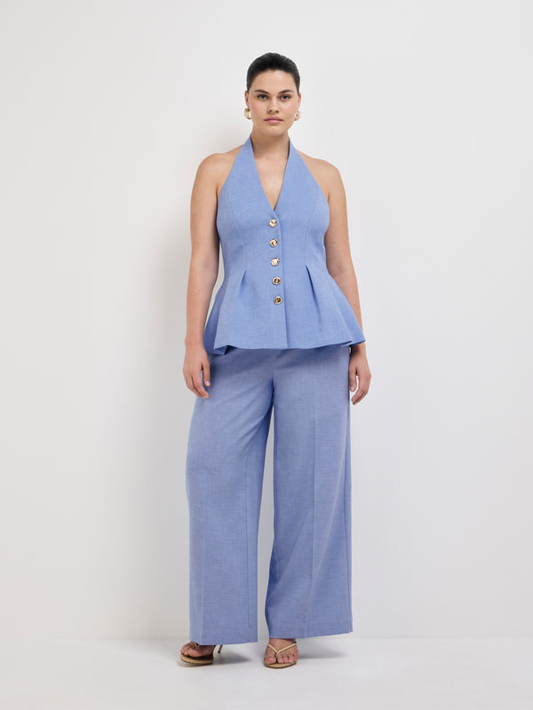 Size12 SHEIKE Studio Vest Blue 1008083 Front Image