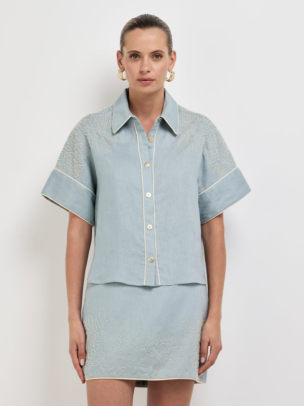 Size8 SHEIKE Romy Beaded Shirt 1008084 Close Up Image