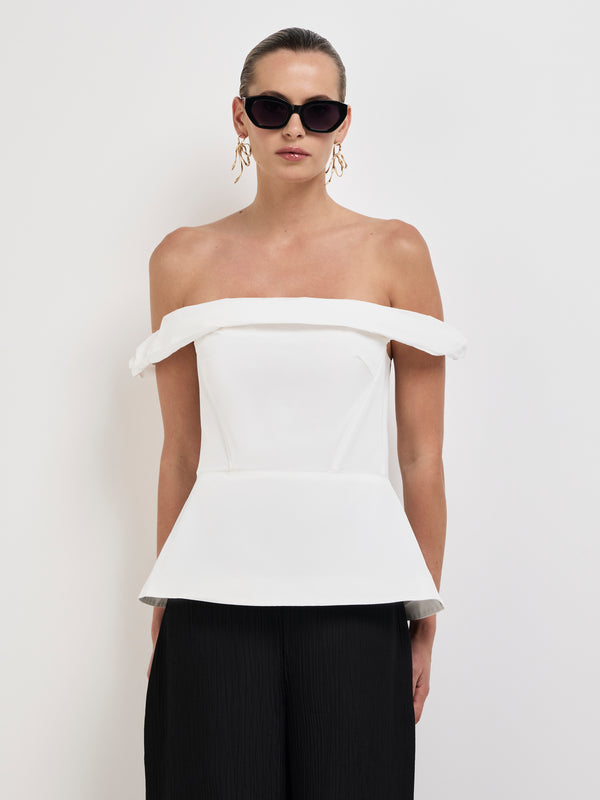 Size8 SHEIKE Bonnie Top White 1008087 Close Up Image