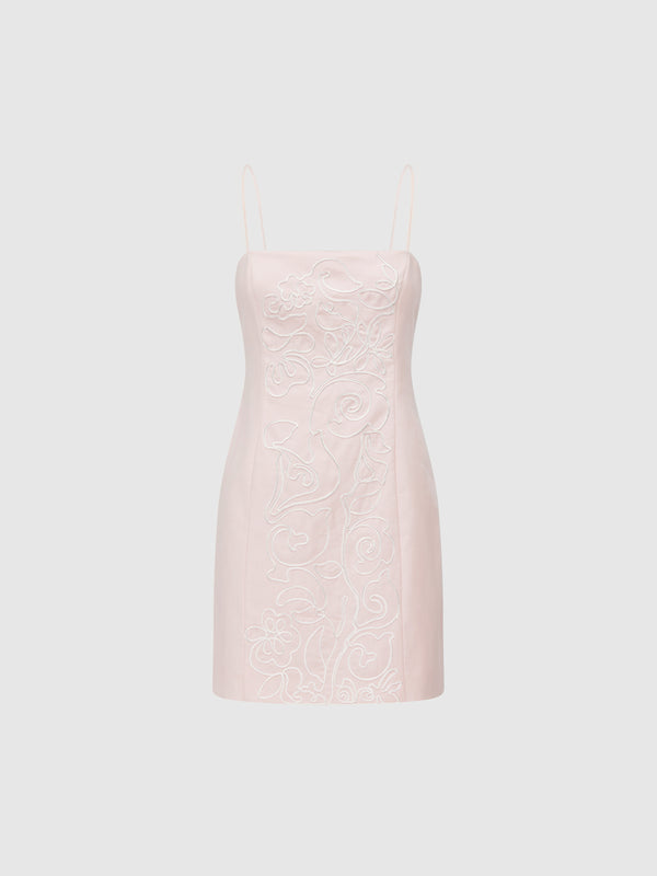 SHEIKE Floral Embroidered Dress Pink 1008106 Ghost Image