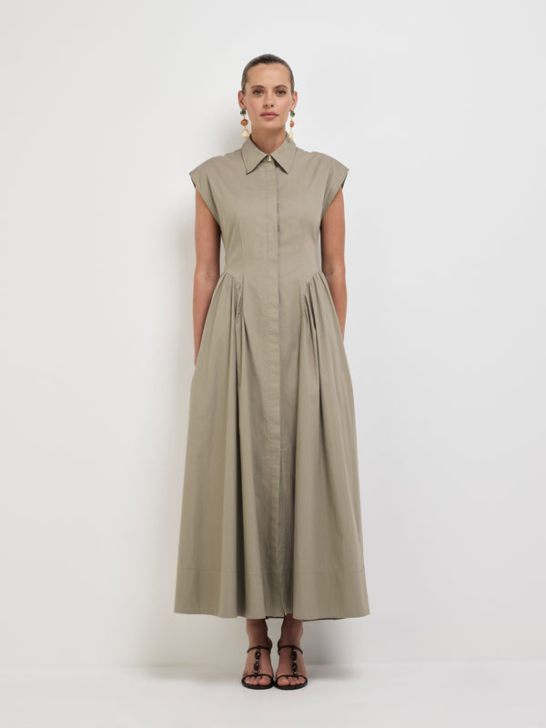 Size8 SHEIKE Stella Shirt Dress Mushroom 1008127 Front Image