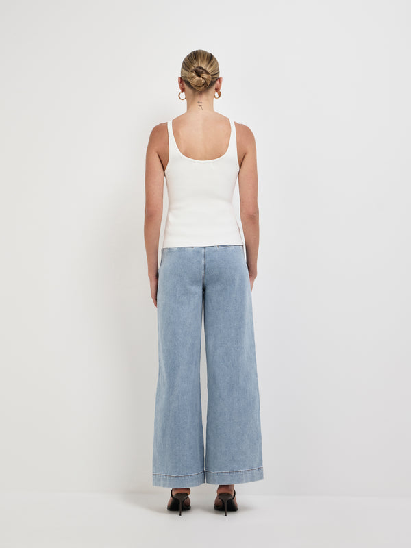 SHEIKE Tate Knit Top White 1008147 Back Image