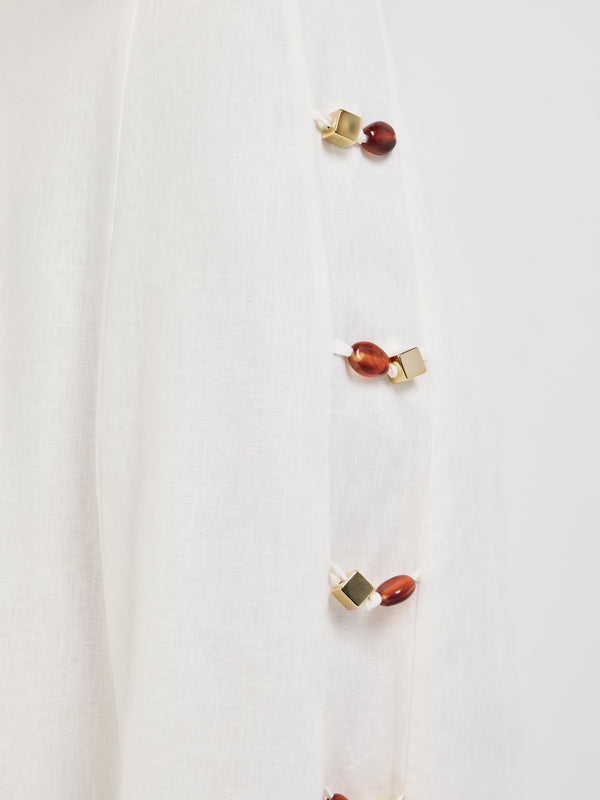 SHEIKE Alexa Midi Dress White 1008180 Fabric Image