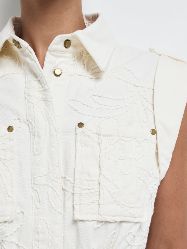 SHEIKE Maisie Playsuit Ivory 1008184 Fabric Image